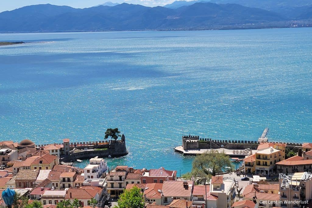 Nafpaktos harbor, a beautiful place to visit on your trip to Greece