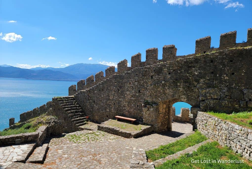 Castle in Napfakatos, another site you'll see on your 6 day road trip adventure in Greece
