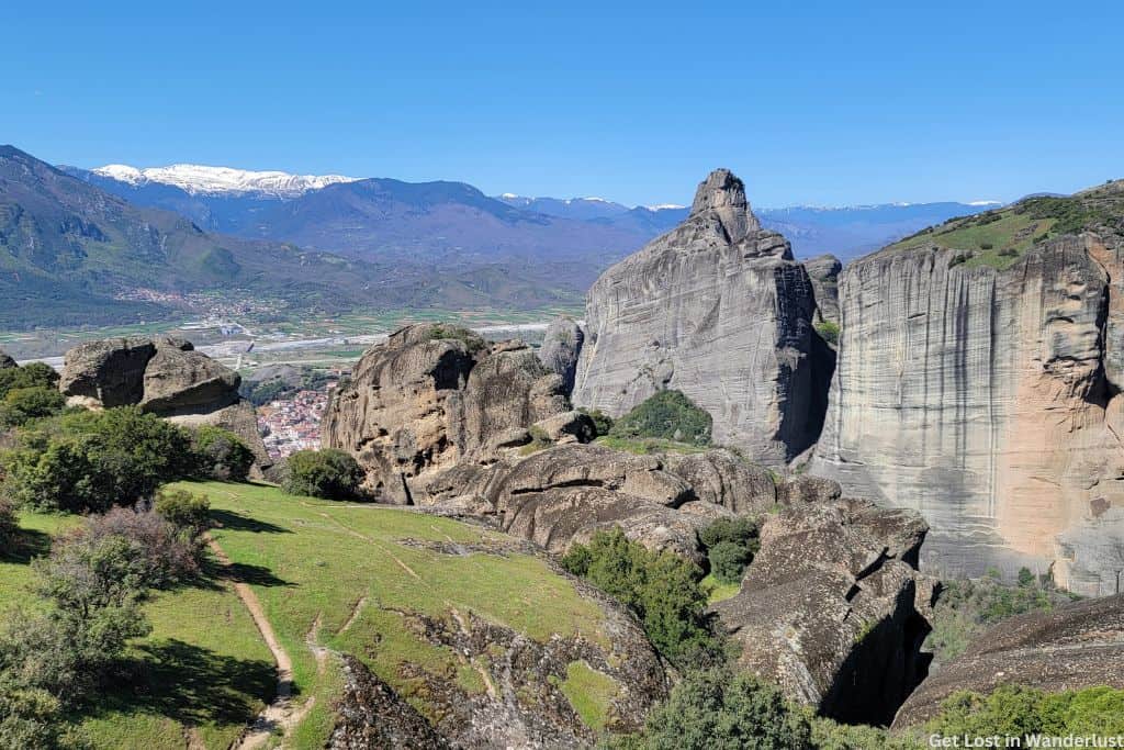 Rock formations in Meteora