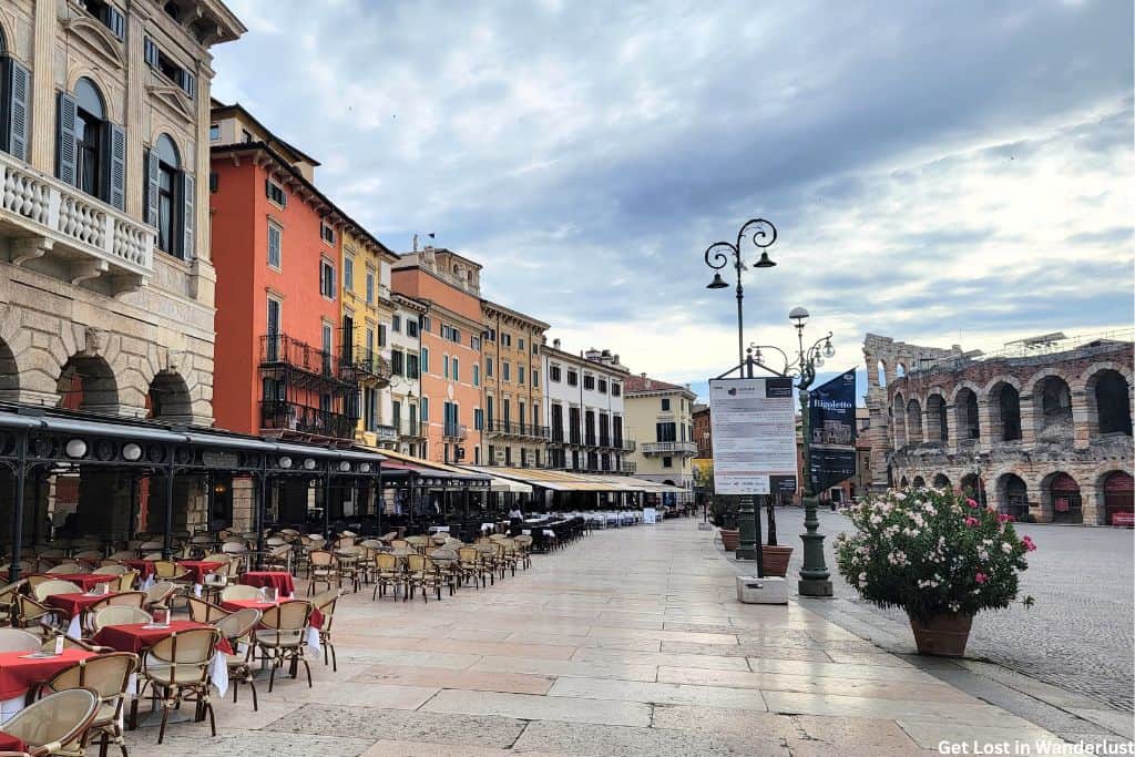 Piazza Bra in Verona