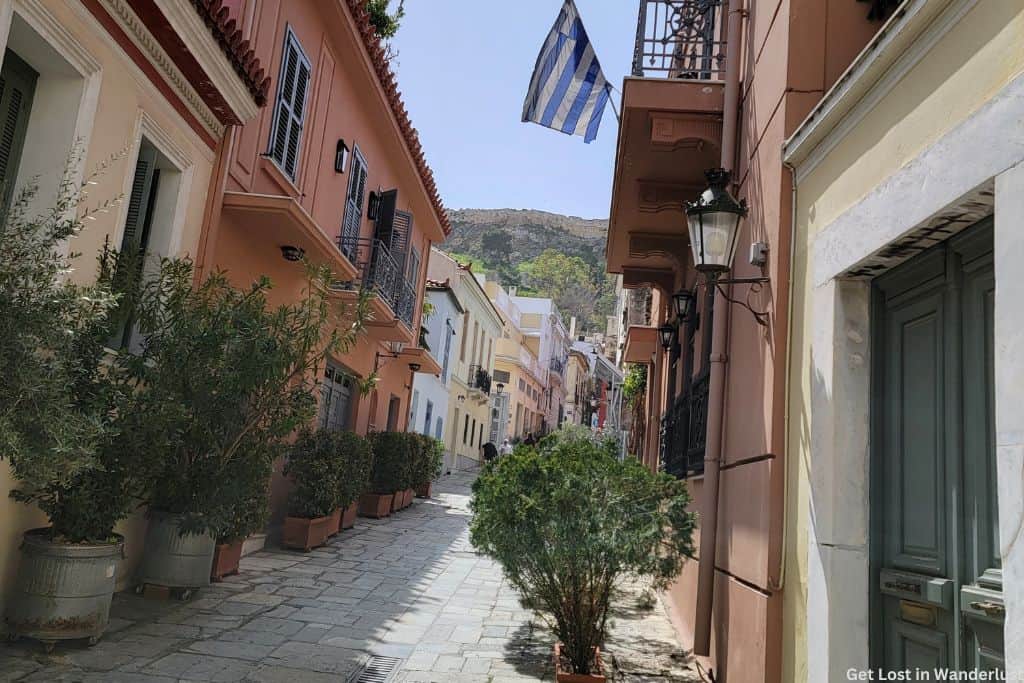 Charming street near Plaka neighborhood