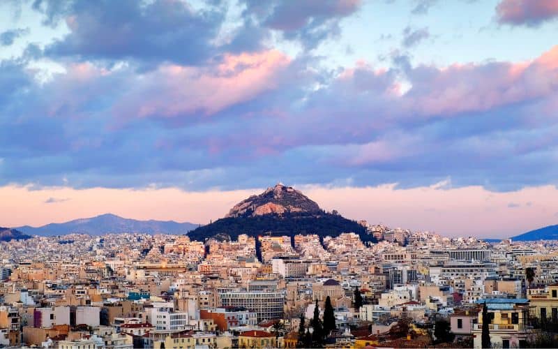 Mount Lycabettus, a great place to visit for sunset