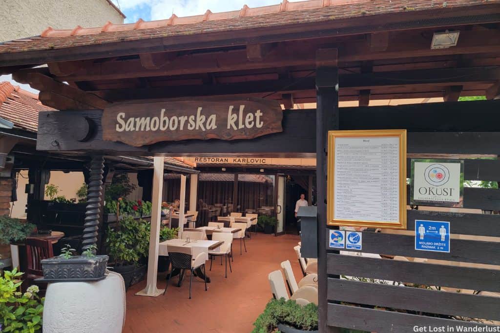 A restaurant in Samobor