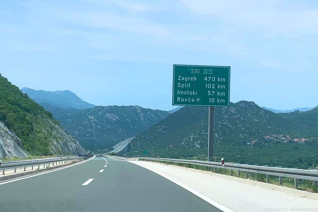 A1 Highway towards Split