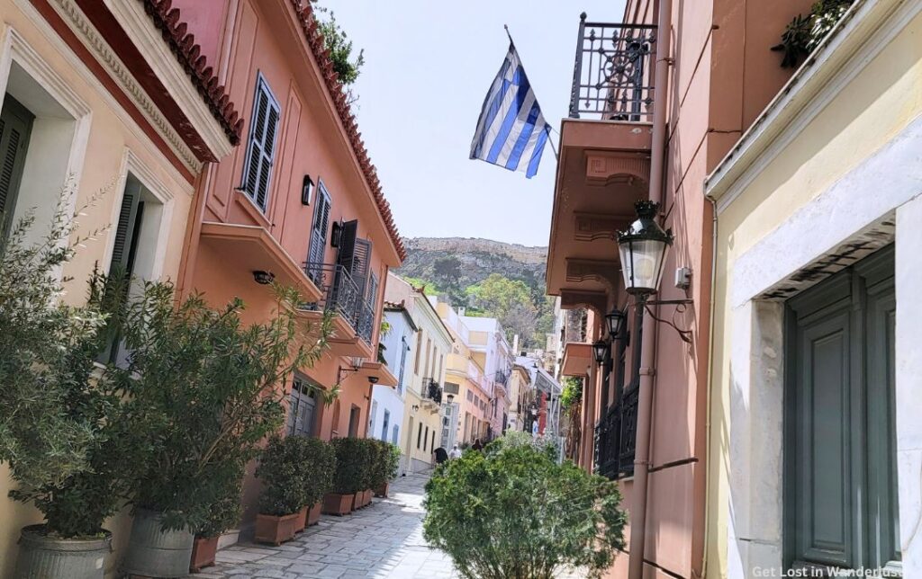 Plaka, one of the safest neighborhoods in Athens Greece