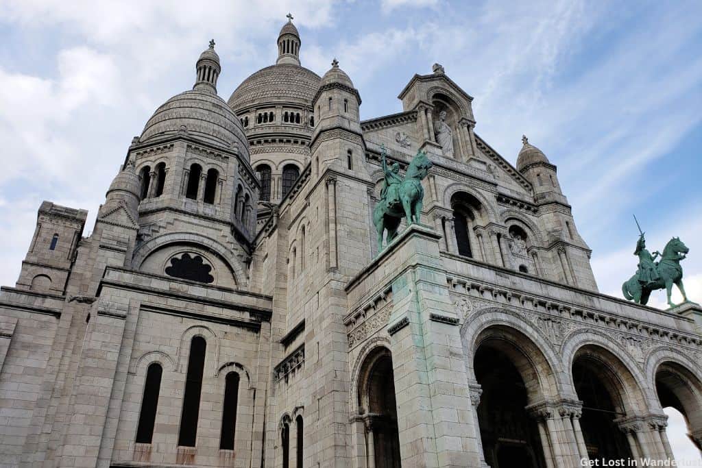 Basilica of SacrĂŠ-CĹur, one of the landmarks of the Montmartre neighborhood
