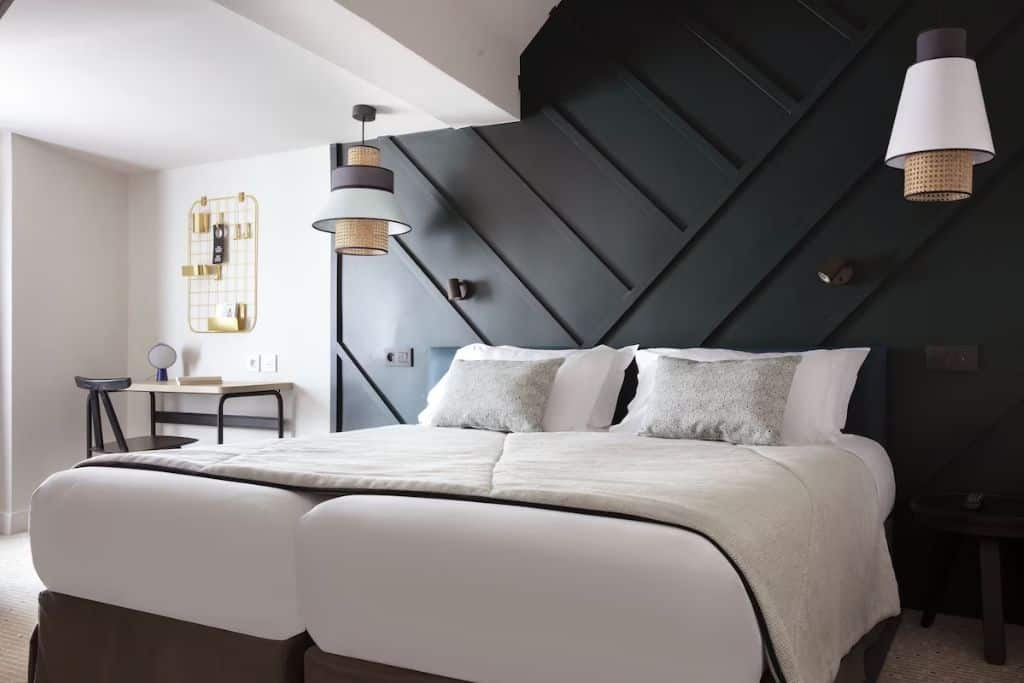 Room at the Hotel Speria which is in the Bastille neighborhood of Paris