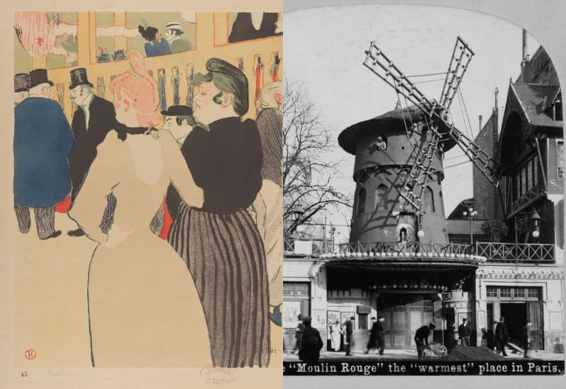 Historic photos of Moulin Rouge - the history and cultural relevance is one reason Moulin Rouge is worth it.