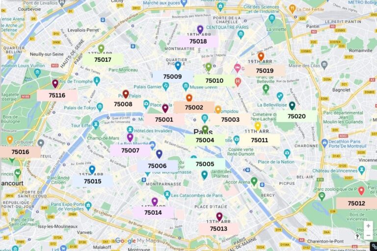 Paris Zip Codes & Paris Postal Codes: A Guide & Map for 2024