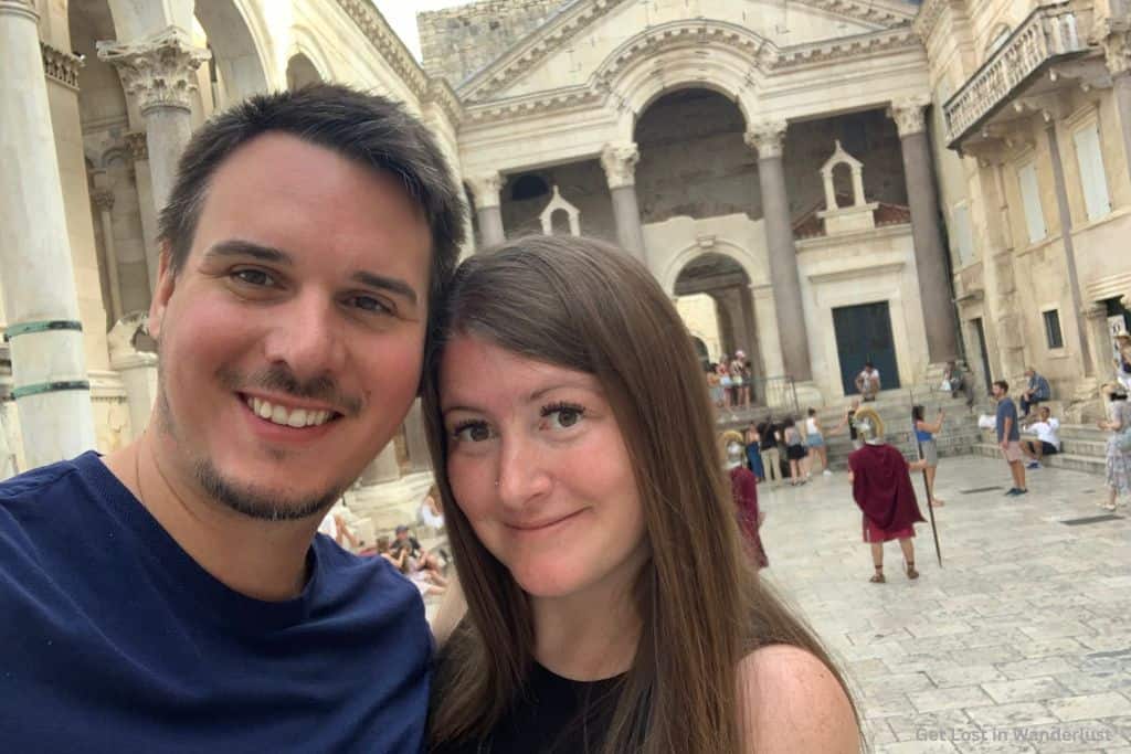 Us in Split's old town