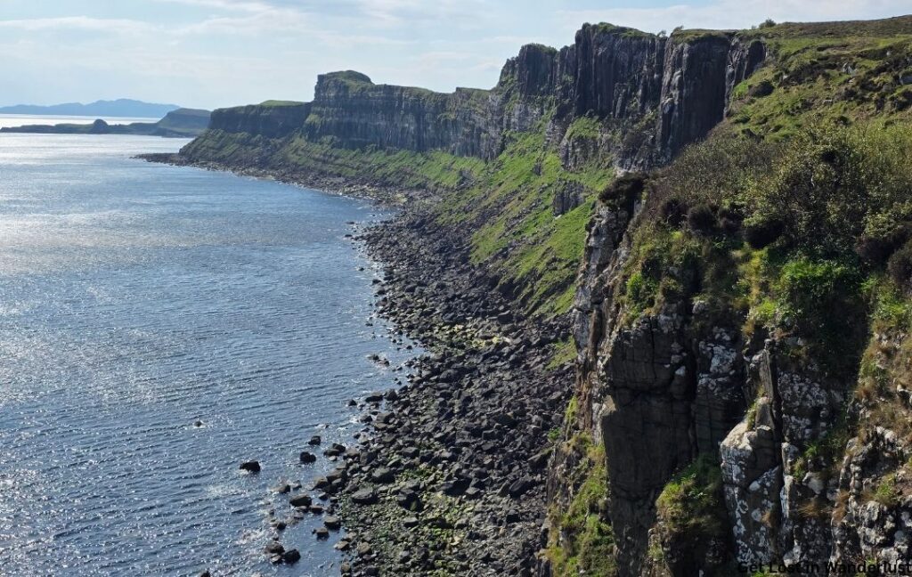 The cliffs near Kilt Rock & Mealt Falls