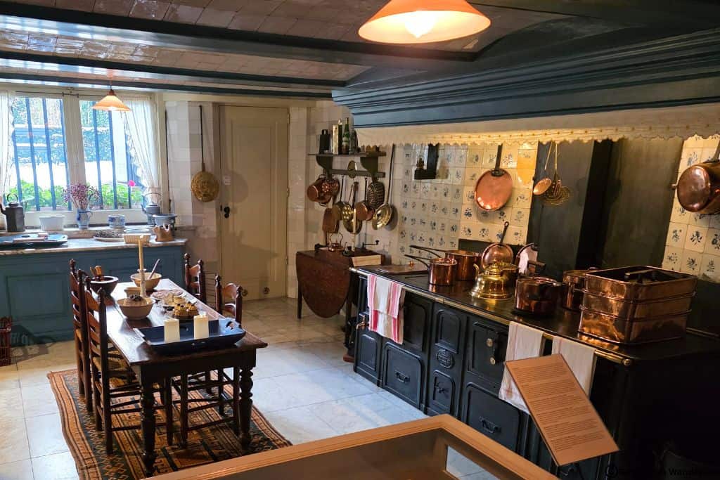 The kitchens of a historic canal house in Amsterdam