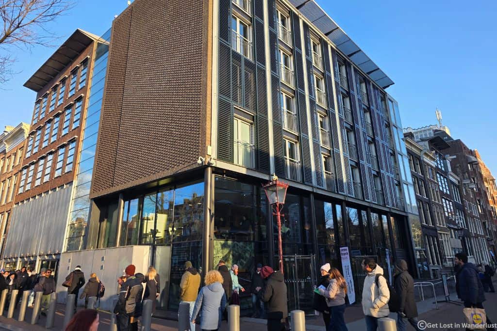 Exterior of the Anne Frank House museum in Amsterdam