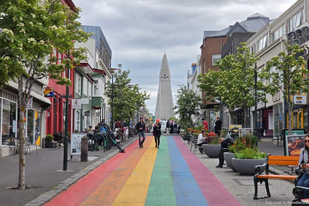 The Rainbow Road in Reykjavik.