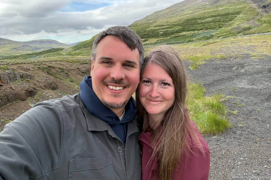 Us at the end of our Ring Road Trip around Iceland.