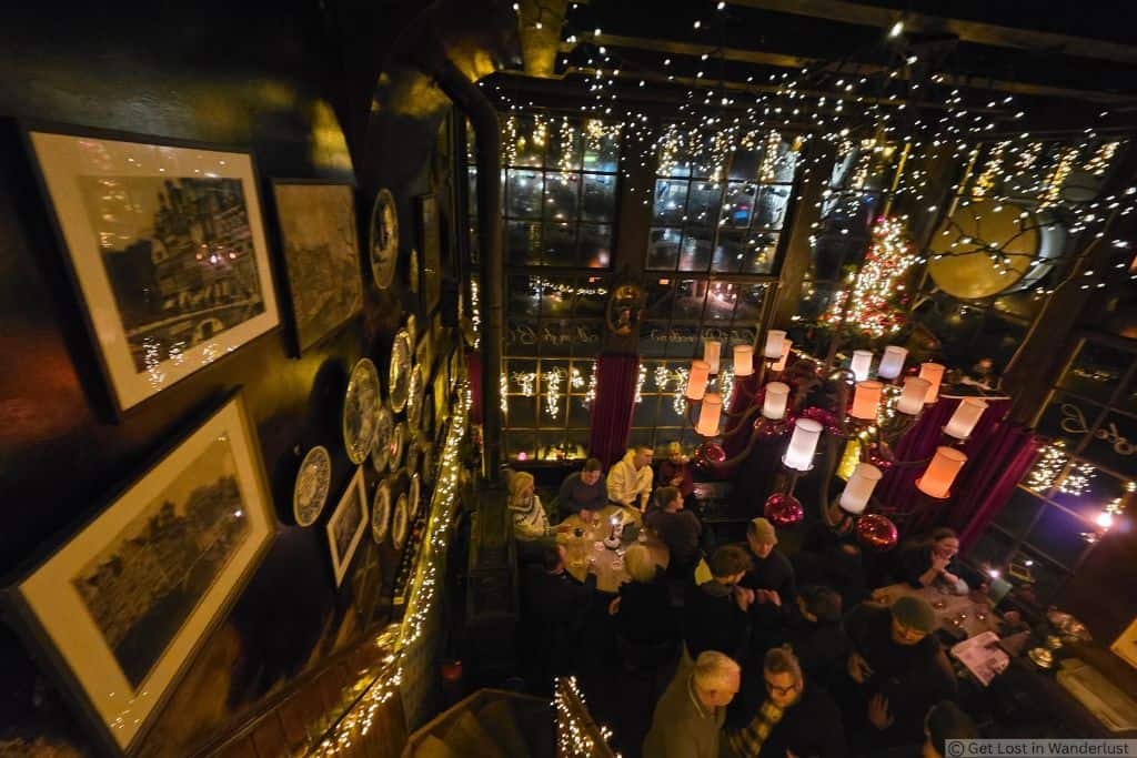 Interior of Café Papeneiland in Amsterdam’s Jordaan neighborhood.